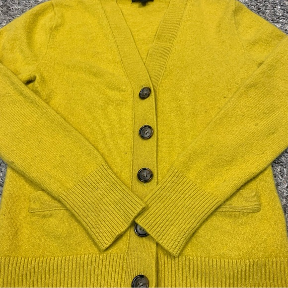 J.Crew Collection Italian Cashmere Button Front Cardigan Sweater - Picture 3 of 12